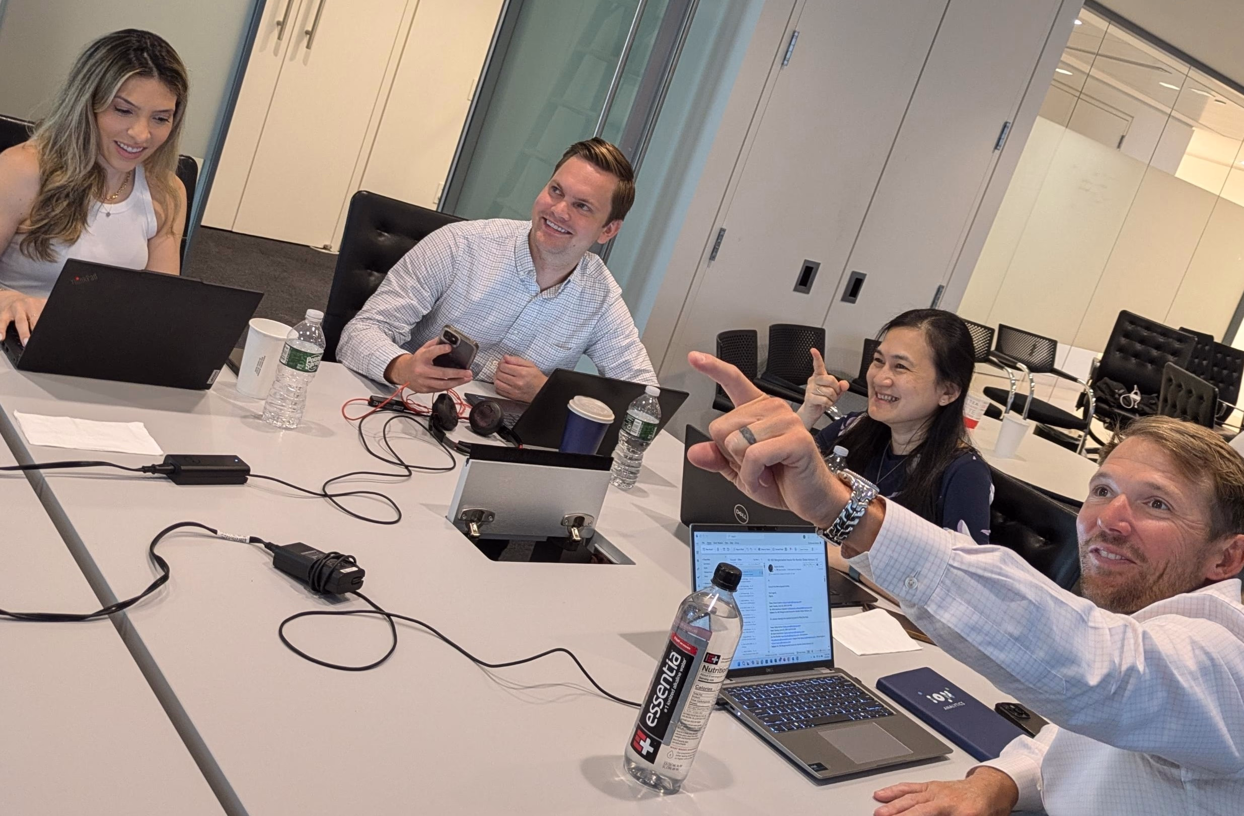 Fidel posing with ION’s New York team after giving his Sales Enablement training.